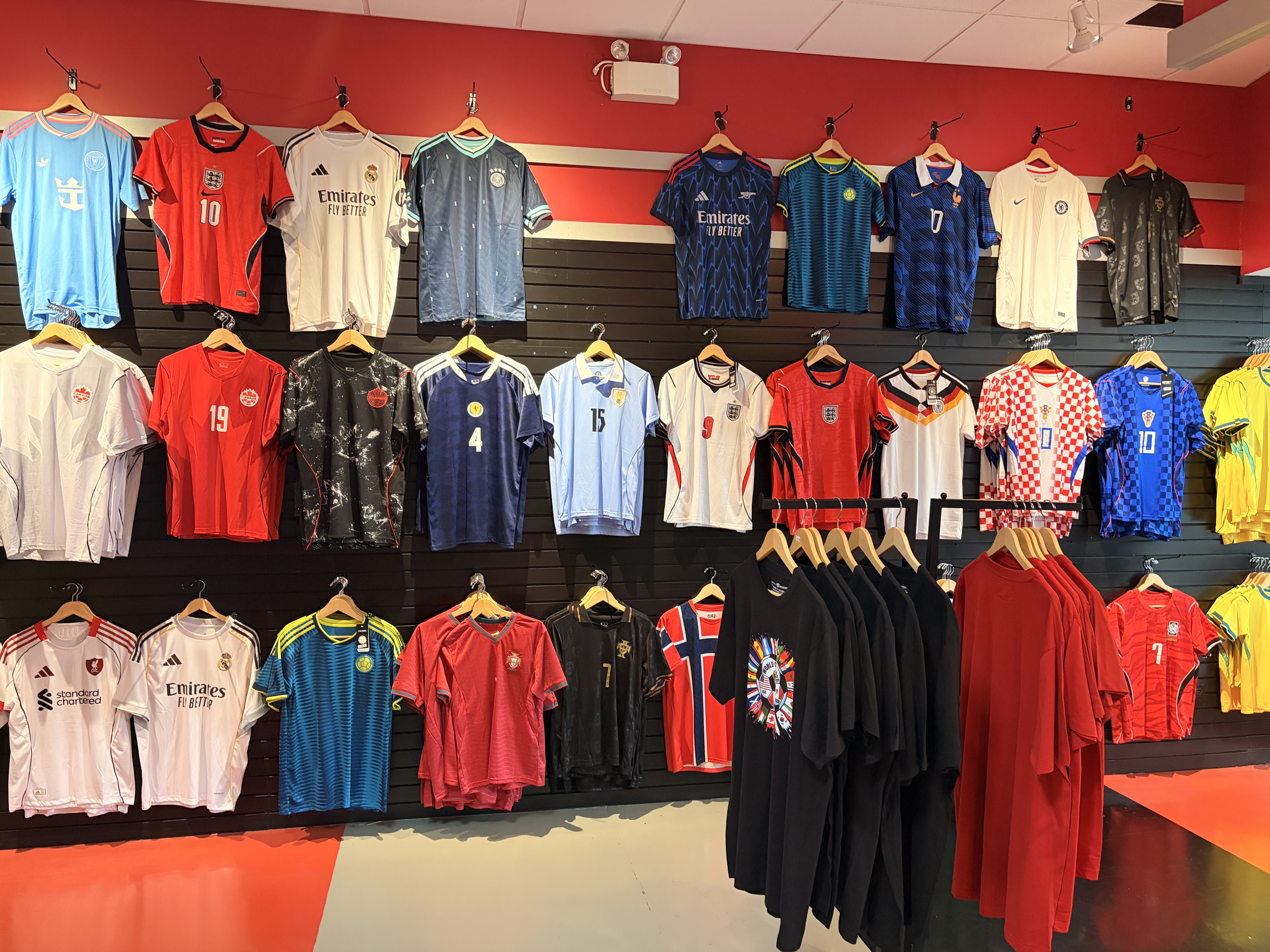 Soccer Jersey Wall